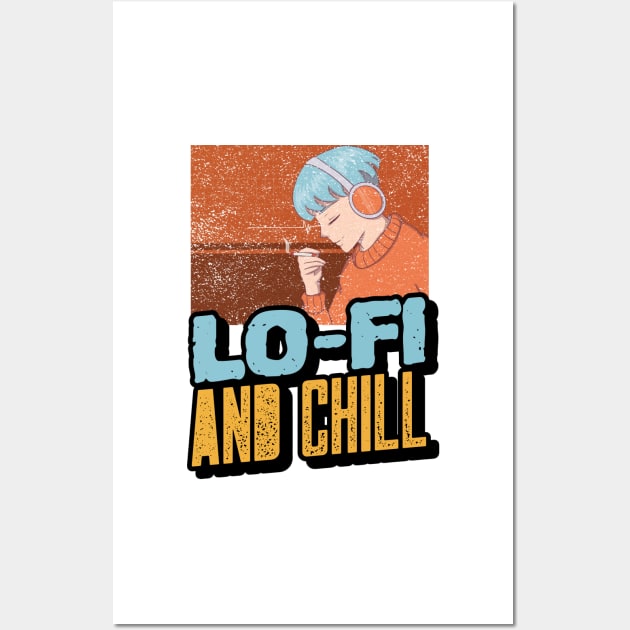 Lo-fi and Chill Anime Mix Wall Art by RareLoot19